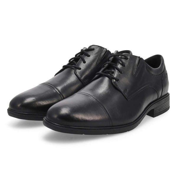 Men's Steadwell Cap Wide Dress Oxford  - Black