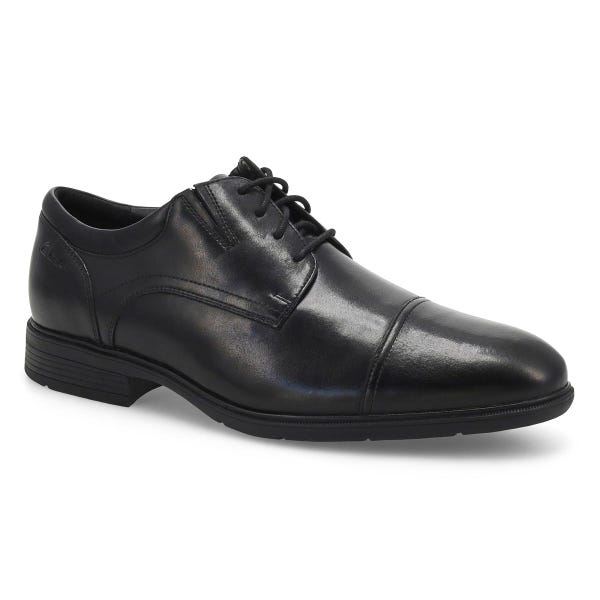 Men's Steadwell Cap Wide Dress Oxford  - Black