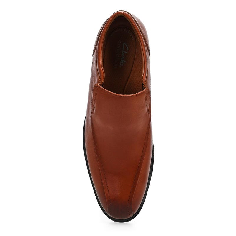 Men's  Steadwell Step Slip On Wide Dress Shoe - Dark Tan