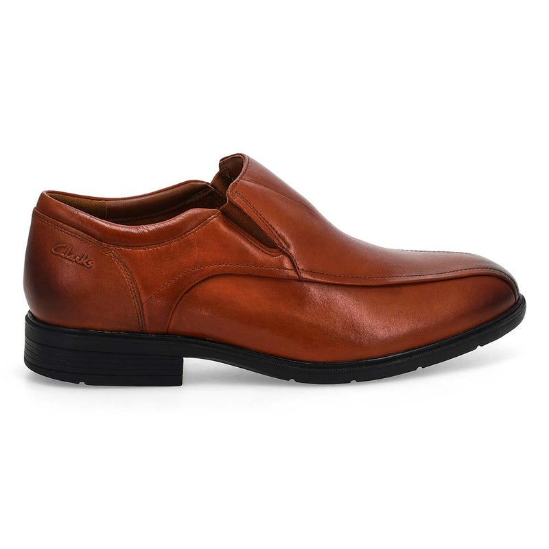 Men's  Steadwell Step Slip On Wide Dress Shoe - Dark Tan