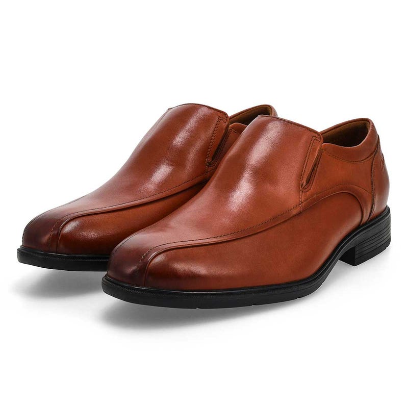 Men's  Steadwell Step Slip On Wide Dress Shoe - Dark Tan