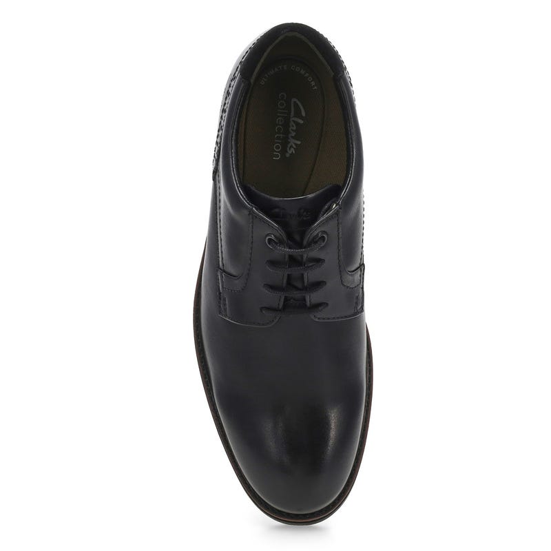 Men's Emmet Plain Lace Up Oxford - Black