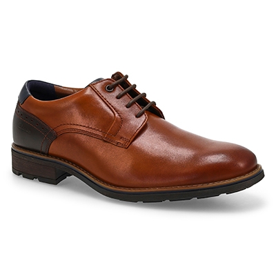 Mns Emmet Plain Lace Up Oxford - Tan