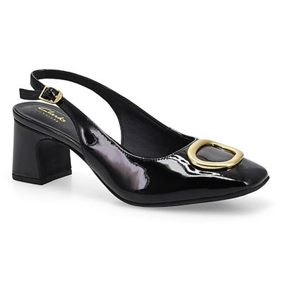 Sandale habillée FERNIE SLING, noir verni, femmes