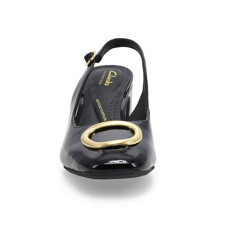 Sandale habillée FERNIE SLING, noir verni, femmes