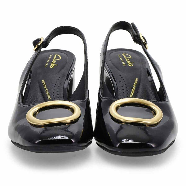 Sandale habillée FERNIE SLING, noir verni, femmes