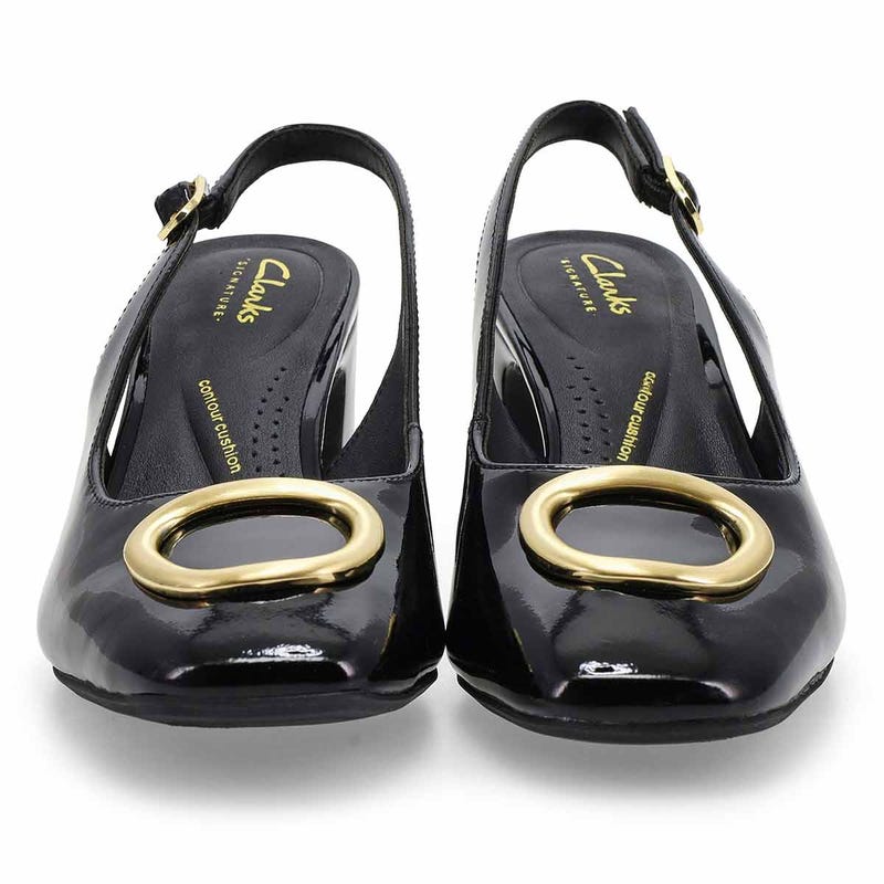 Sandale habillée FERNIE SLING, noir verni, femmes