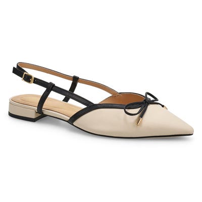 Lds Sensa15 Bow Dress Flats - Cream