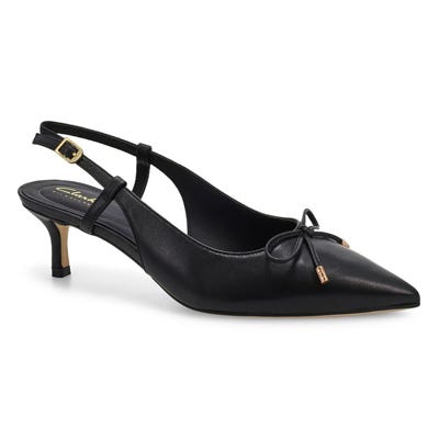 Lds Zarey Bow Dress Heel - Black