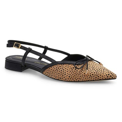 Lds Sensa15 Bow Dress Flats - Animal Print