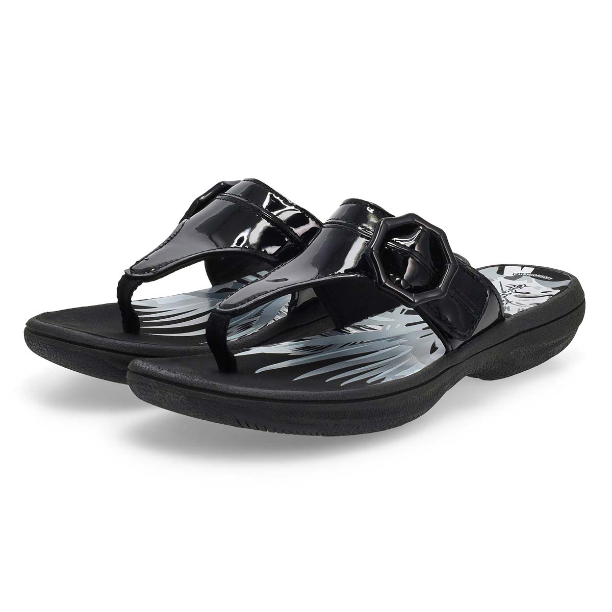 Tong BREEZE COVE, noir verni, femmes