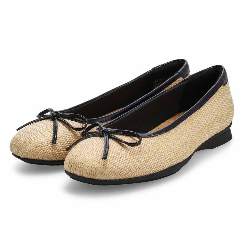 Women's Jazmynn Bow Ballet Shoe - Beige