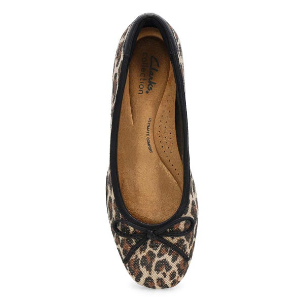 Women's Jazmynn Bow Ballet Shoe - Leopard Print