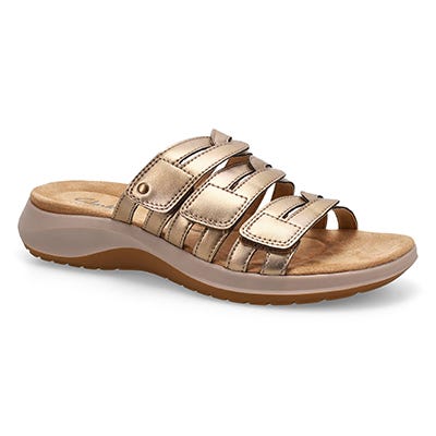 Lds Maelynn Abby Slide Sandal - Gold Metallic