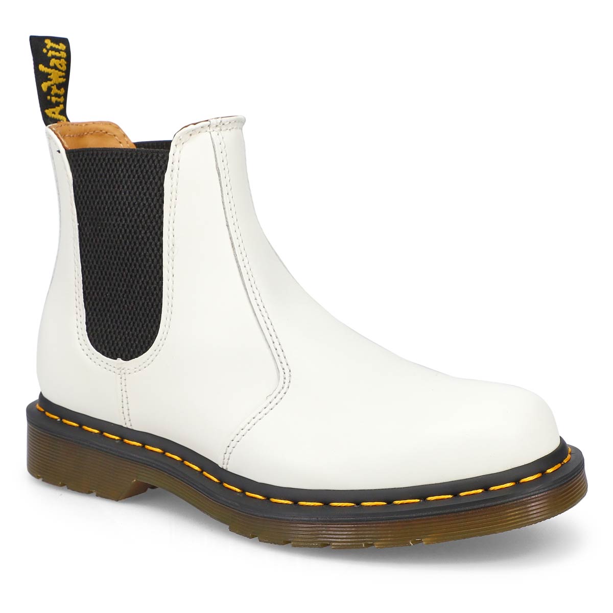 2976 yellow stitch smooth leather chelsea boots size 7
