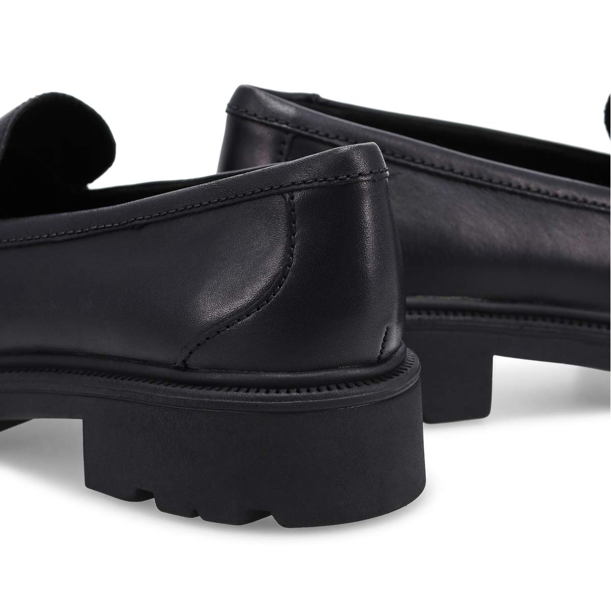 Mocassin habill noir Code L Step pour femmes avec