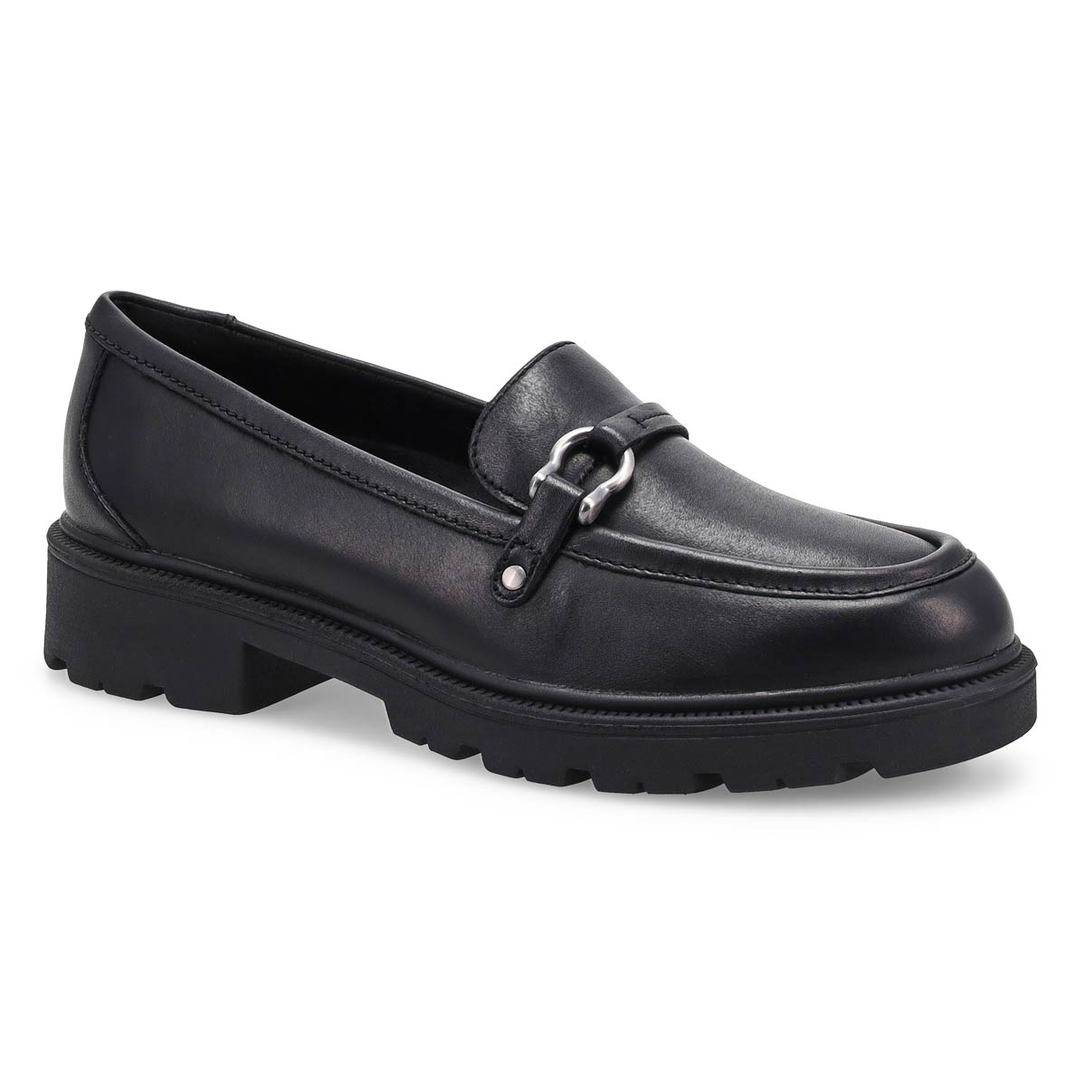 Mocassin habill noir Code L Step pour femmes avec