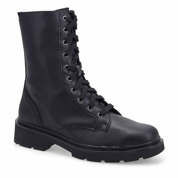 Women's Lauryl Style Lace Up Boot - Black