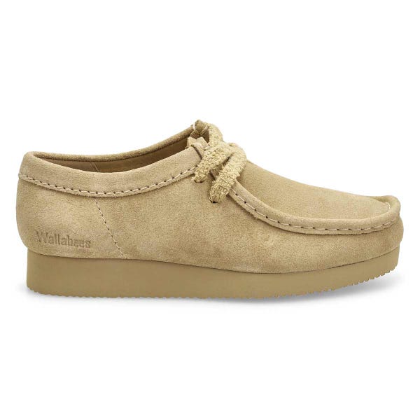 Chaussure décontractée à lacets Wallabee Lite pour femmes - suède érable