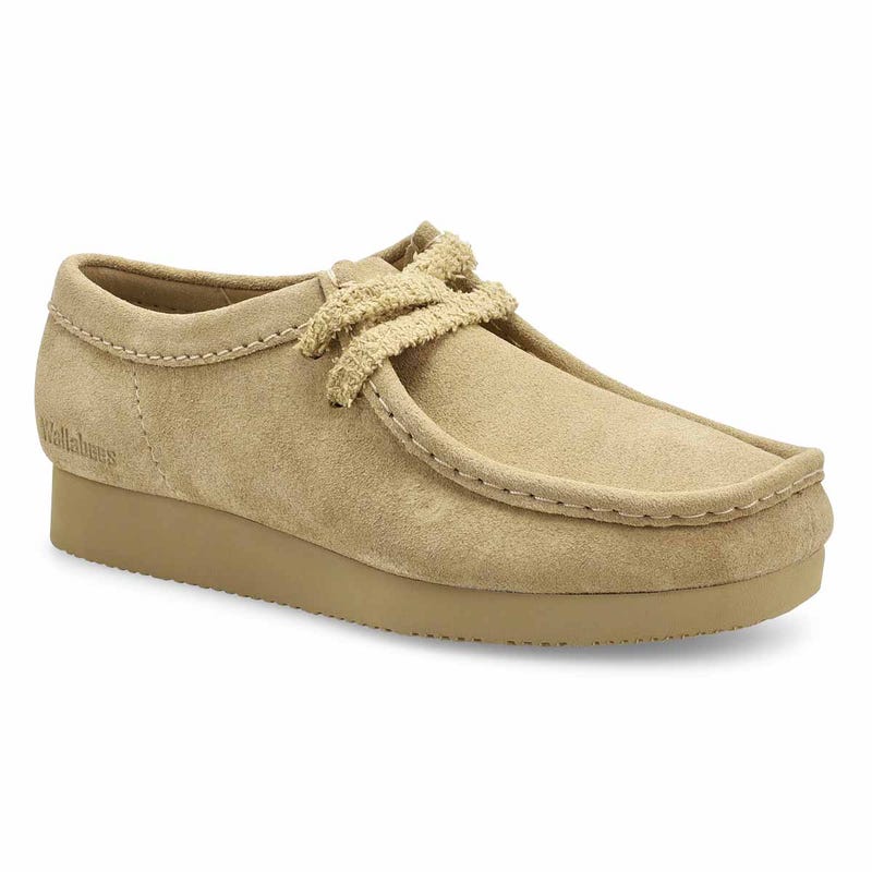 Chaussure décontractée à lacets Wallabee Lite pour femmes - suède érable