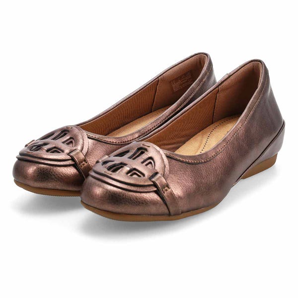 Chaussure habillée à talon Cathrynn Luna pour femmes - bronze métallisé