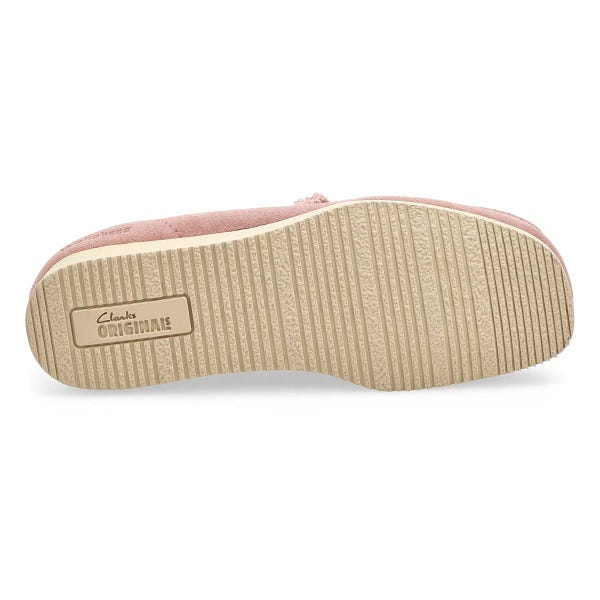 Chaussure décontractée à lacets Wallabee Lite pour femmes - suède rose poudré
