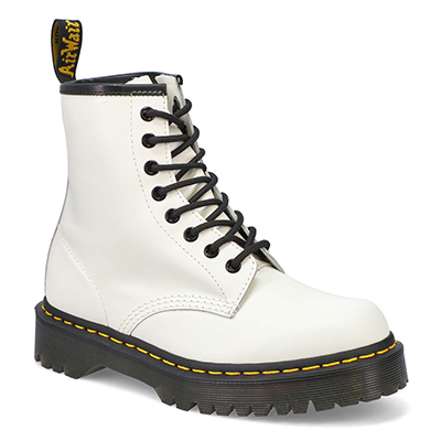 Lds 1460 Bex 8 Eye Leather Boot- White