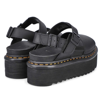 Women's Voss Quad 2 Strap Platform Sandal - Black