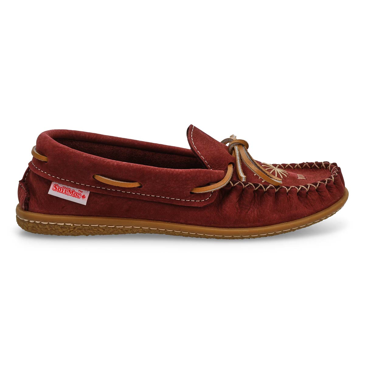 SoftMocs en nubuck 2672, bordeaux, femmes