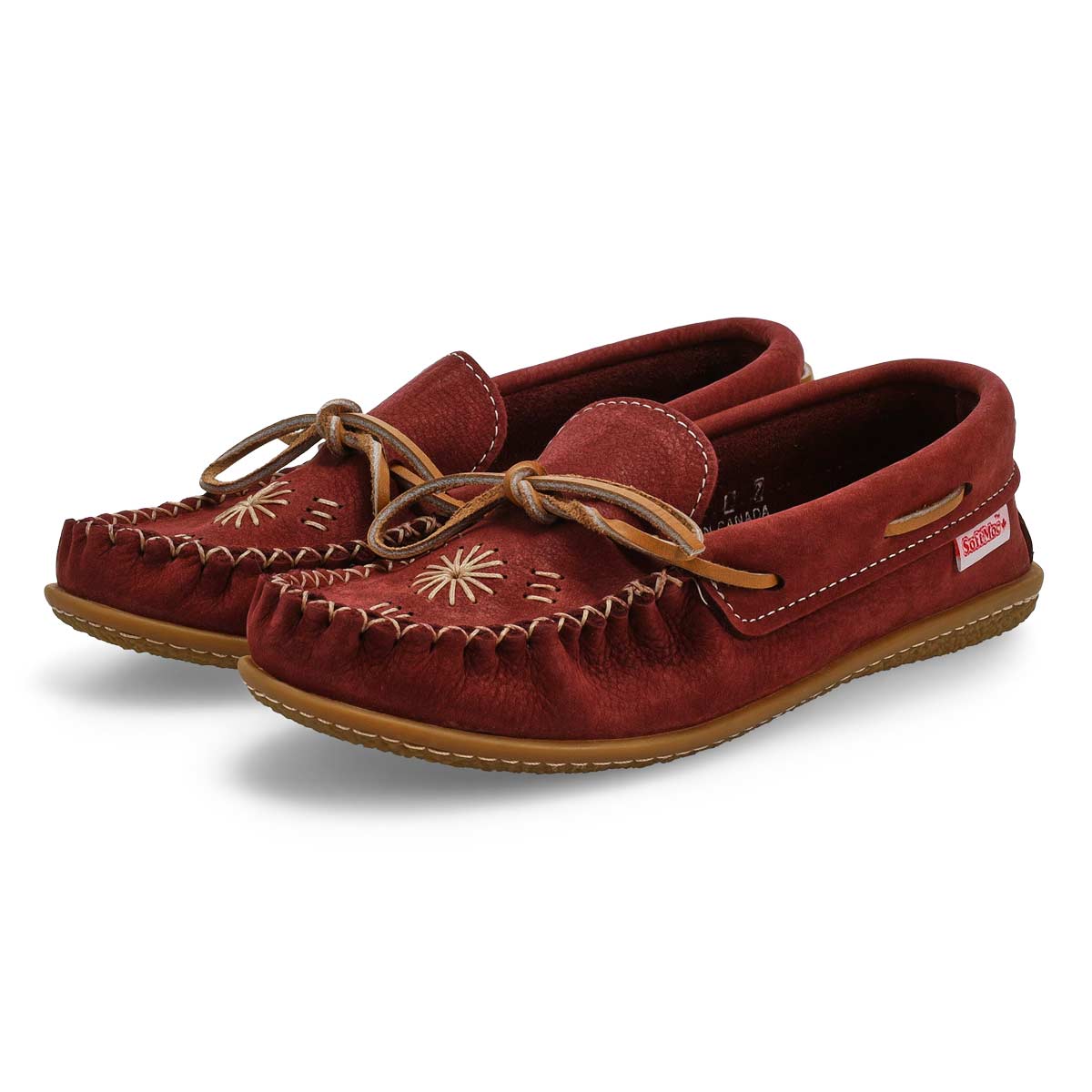 SoftMocs en nubuck 2672, bordeaux, femmes
