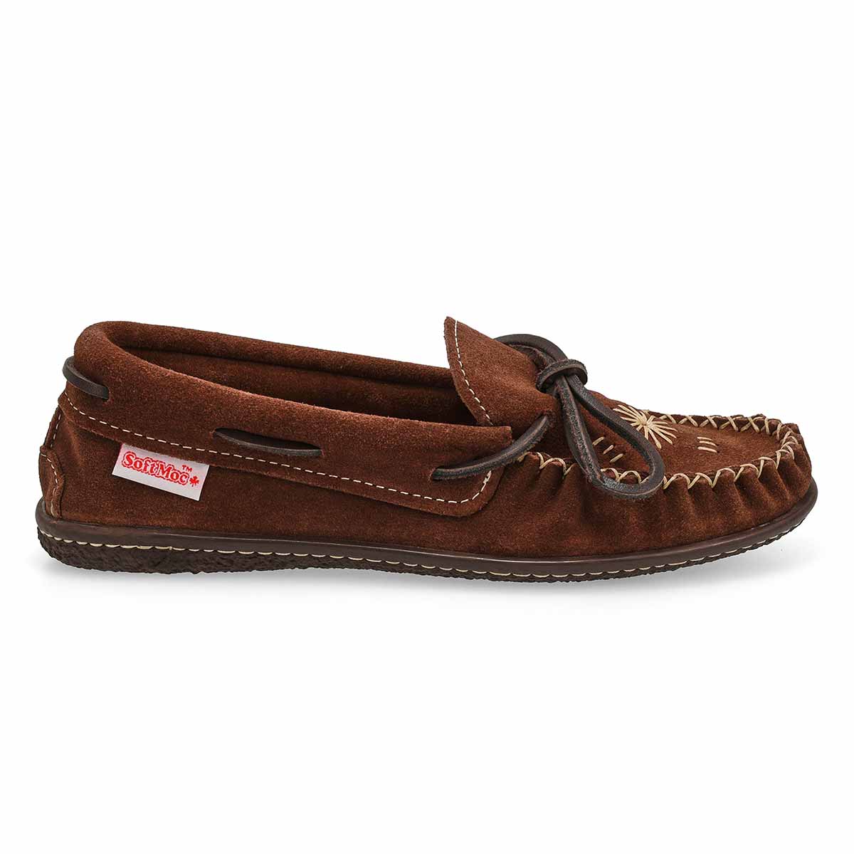SoftMocs en suède 2672, chocolat, femmes