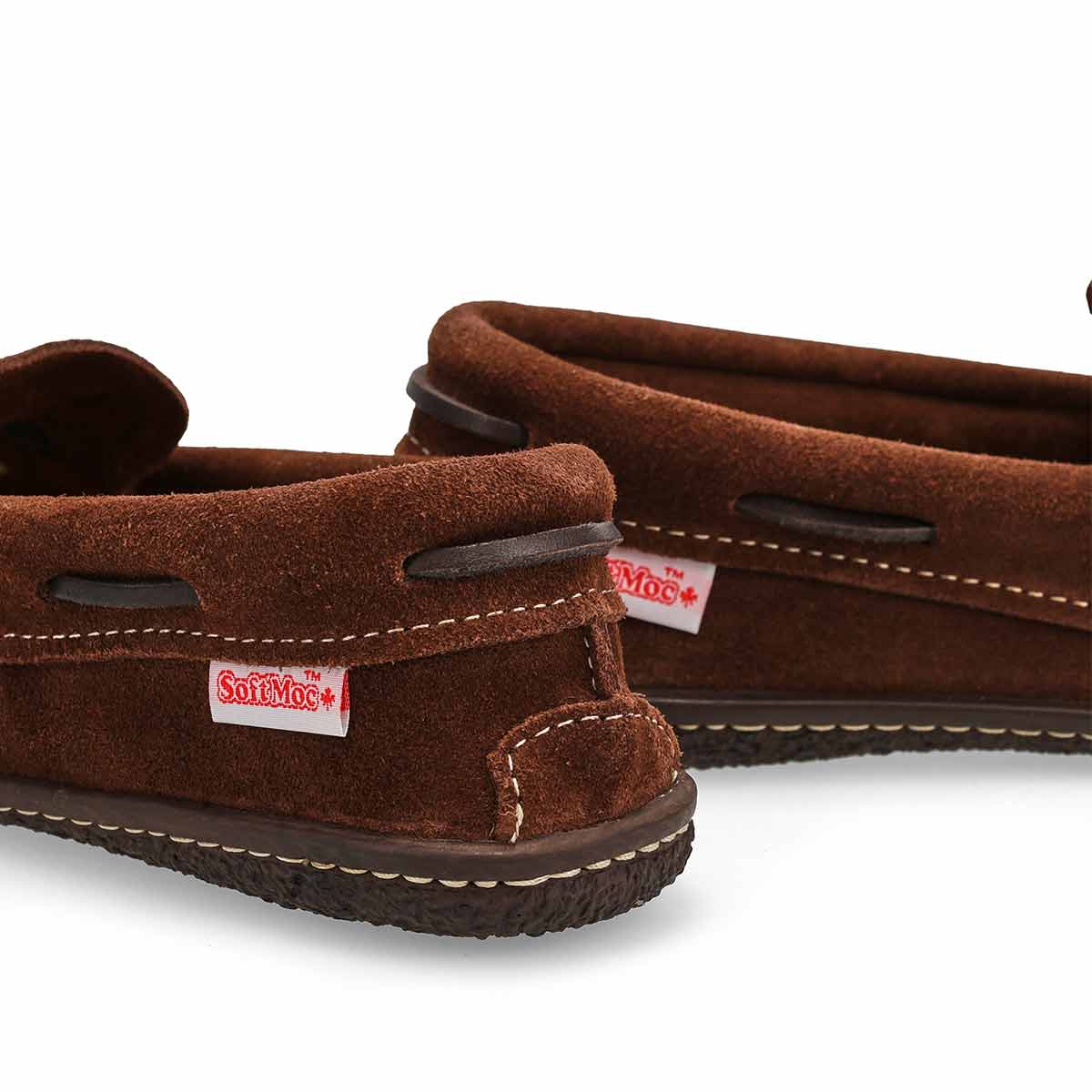 SoftMocs en suède 2672, chocolat, femmes