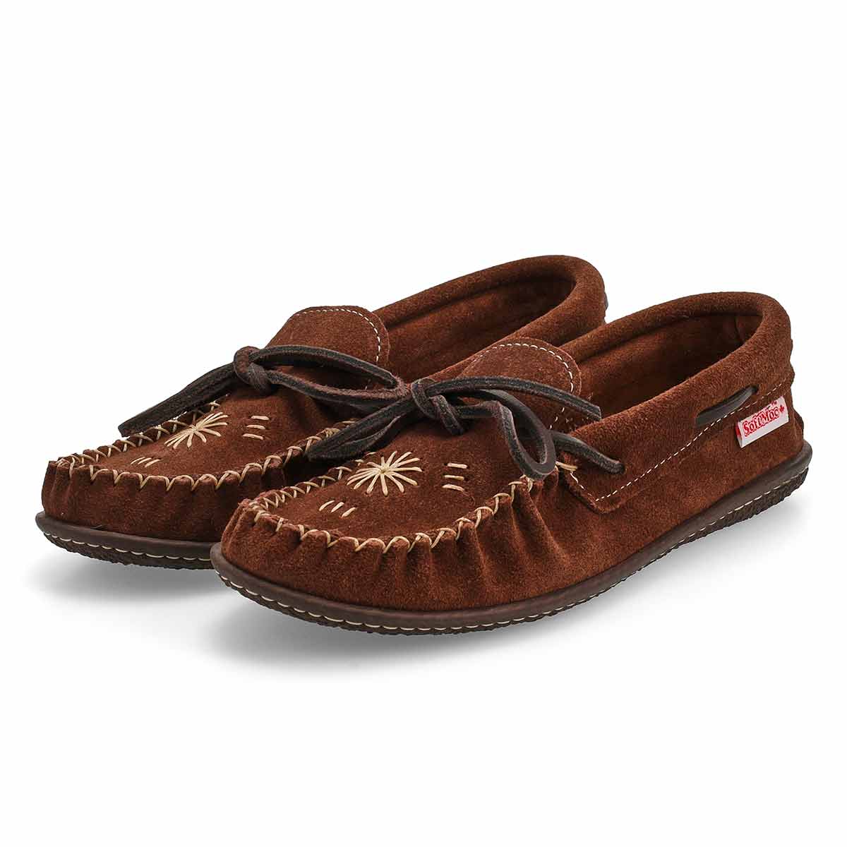 SoftMocs en suède 2672, chocolat, femmes
