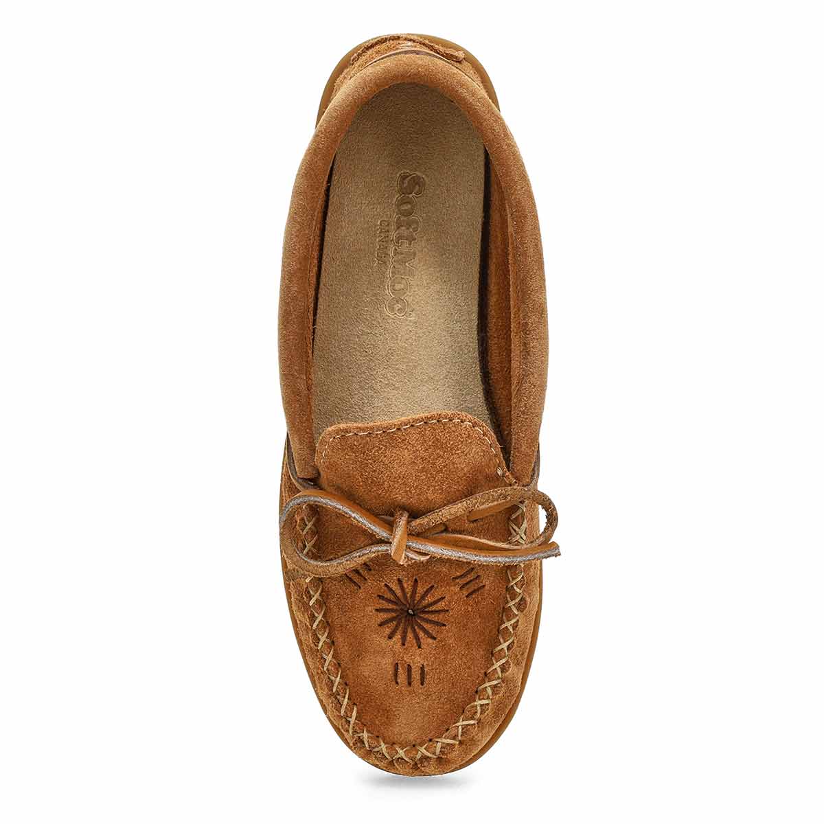 SoftMocs en suède 2672, moka, femmes