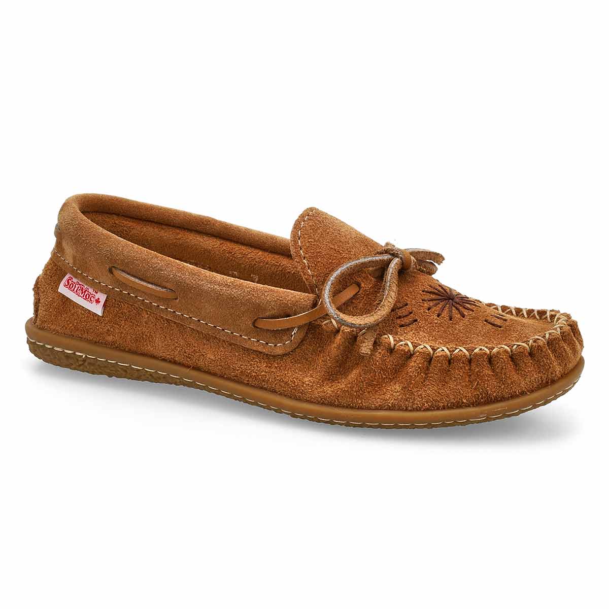 SoftMocs en suède 2672, moka, femmes