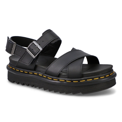 Lds Voss II 2 Strap Casual Sandal - Black