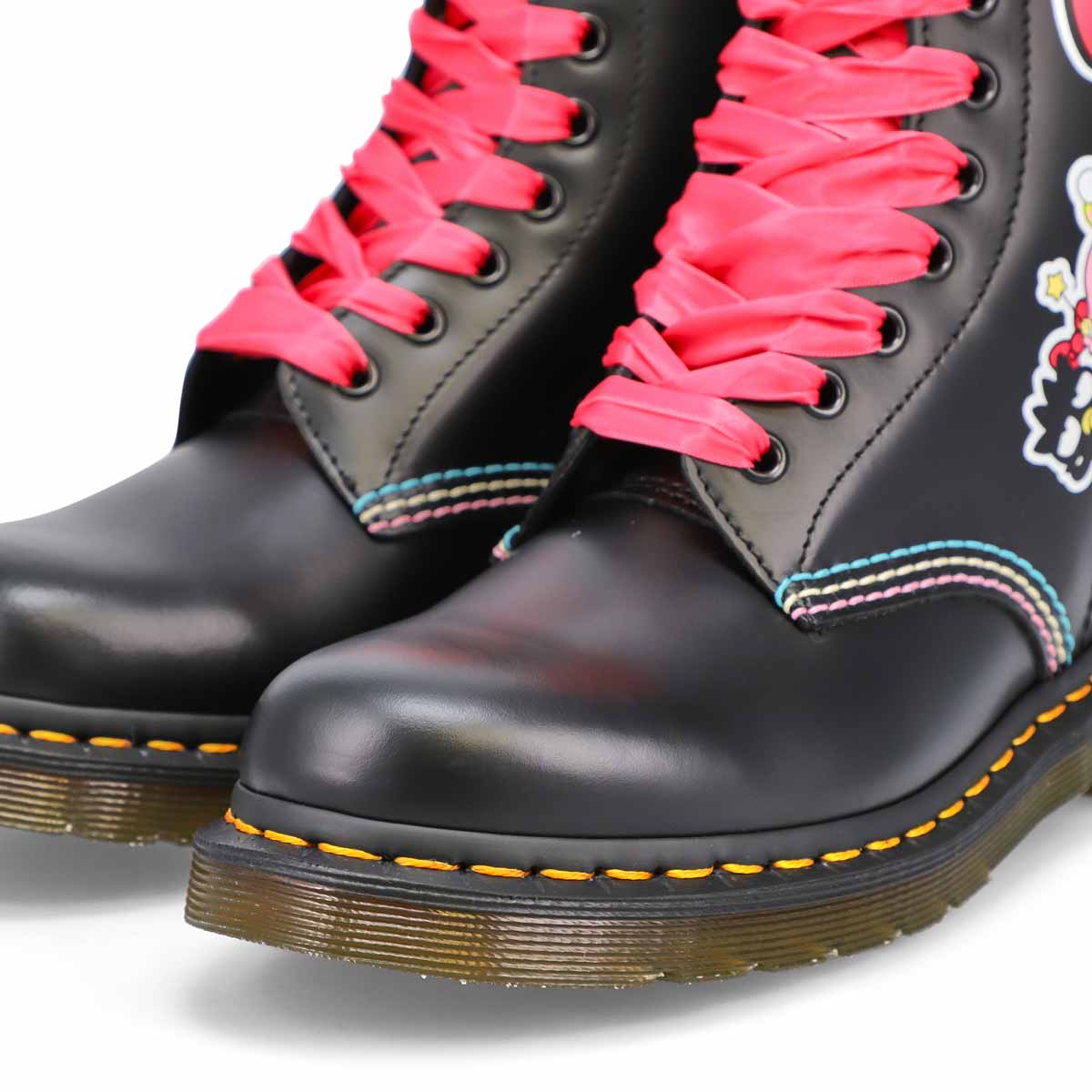 hello kitty & friends 1460 smooth leather lace up boots