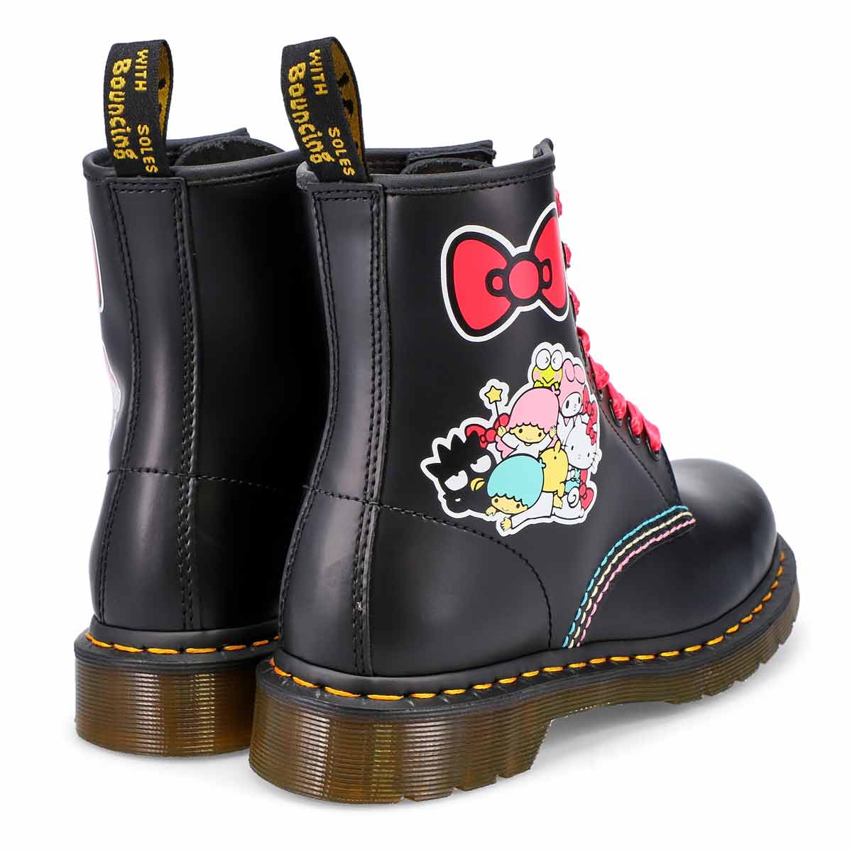 hello kitty & friends 1460 smooth leather lace up boots