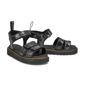 Girls' Klaire Junior Cosmic Glitter Sandal - Black