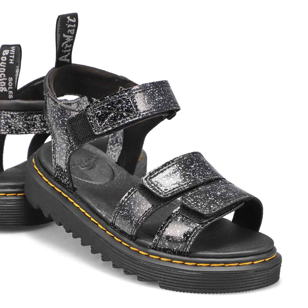 Sandale KLAIRE JUNIOR COSMIC GLITTER, noir, filles