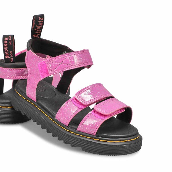 Sandales Dr Martens Pour Enfant - Modèle 6A03 En Cuir Rose, Boucle - Neuf Avec Emballage