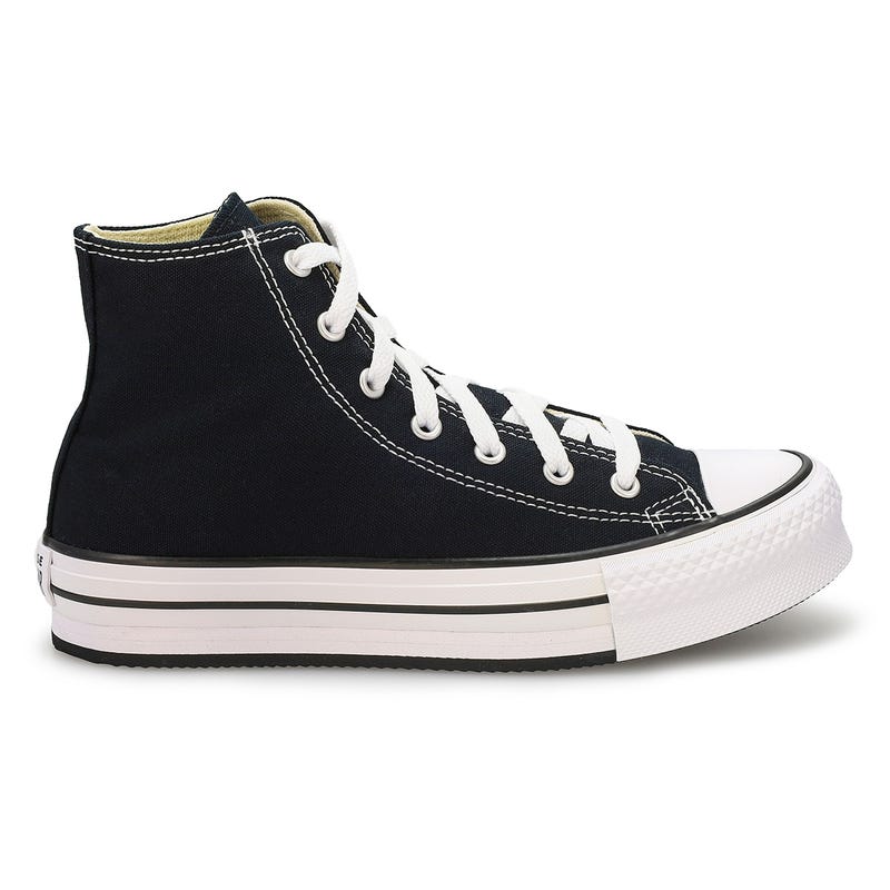 Baskets hautes CHUCK TAYLOR ALL STAR EVA LIFT HI TOP PLATFORM, noir/blanc, enfants