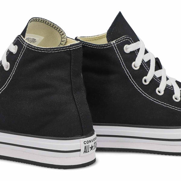 Baskets hautes CHUCK TAYLOR ALL STAR EVA LIFT HI TOP PLATFORM, noir/blanc, enfants