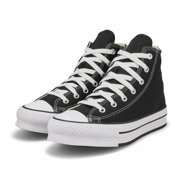 Baskets hautes CHUCK TAYLOR ALL STAR EVA LIFT HI TOP PLATFORM, noir/blanc, enfants
