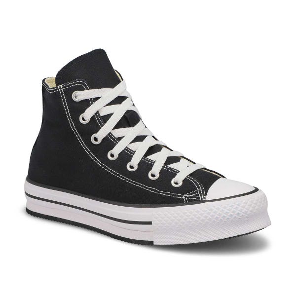 Baskets hautes CHUCK TAYLOR ALL STAR EVA LIFT HI TOP PLATFORM, noir/blanc, enfants