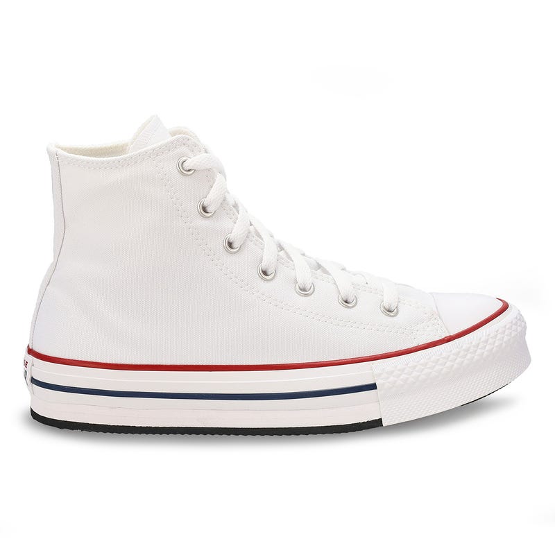 Baskets hautes à plateforme CHUCK TAYLOR ALL STAR EVA LIFT, blanc/noir, enfants