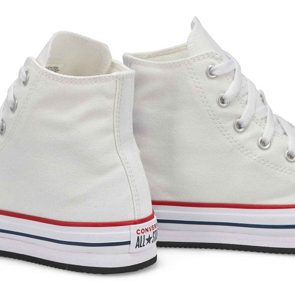 Baskets hautes à plateforme CHUCK TAYLOR ALL STAR EVA LIFT, blanc/noir, enfants
