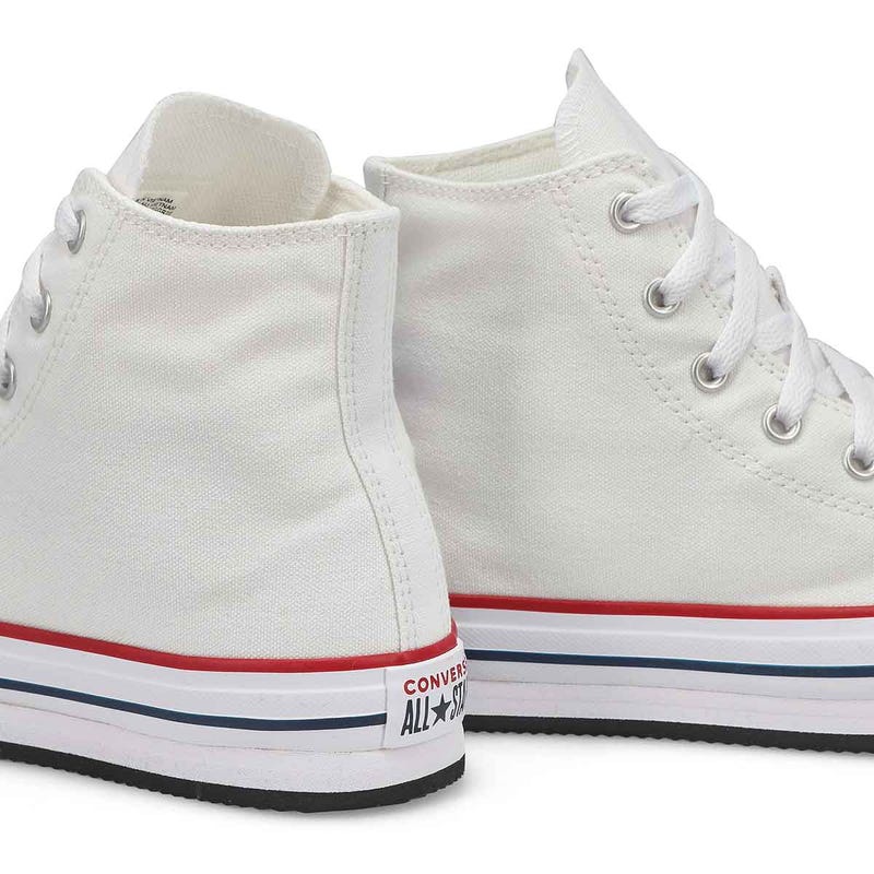 Baskets hautes à plateforme CHUCK TAYLOR ALL STAR EVA LIFT, blanc/noir, enfants