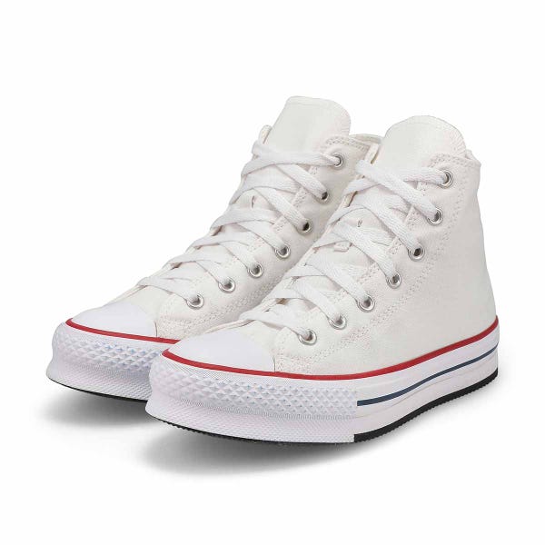 Baskets hautes à plateforme CHUCK TAYLOR ALL STAR EVA LIFT, blanc/noir, enfants