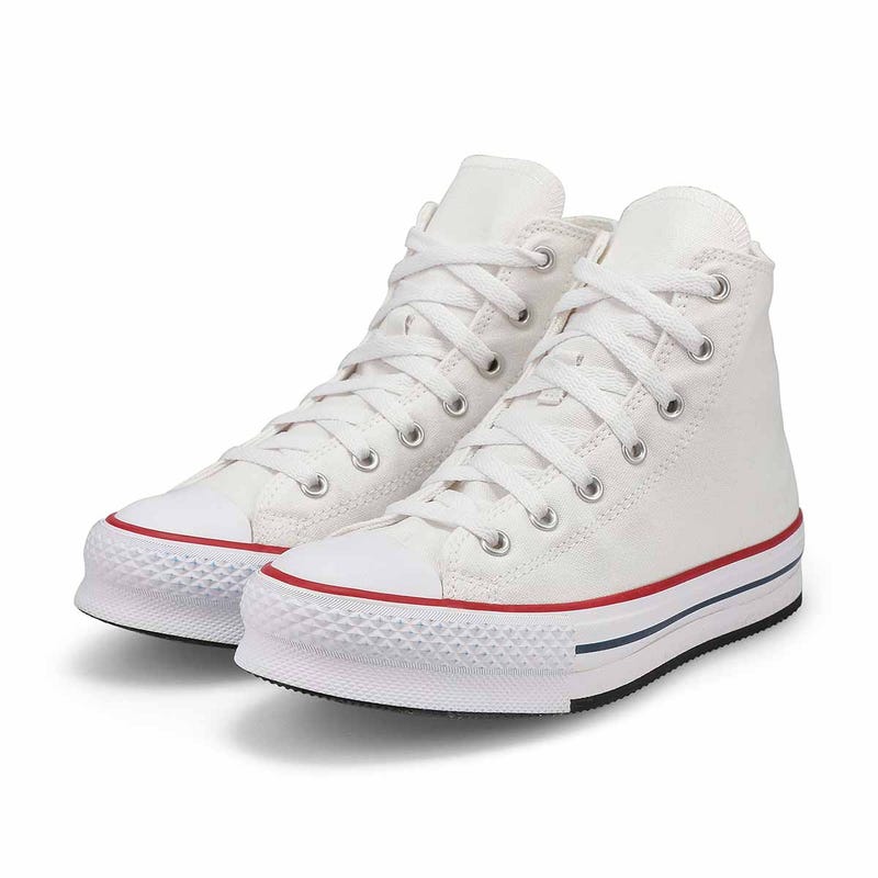 Baskets hautes à plateforme CHUCK TAYLOR ALL STAR EVA LIFT, blanc/noir, enfants